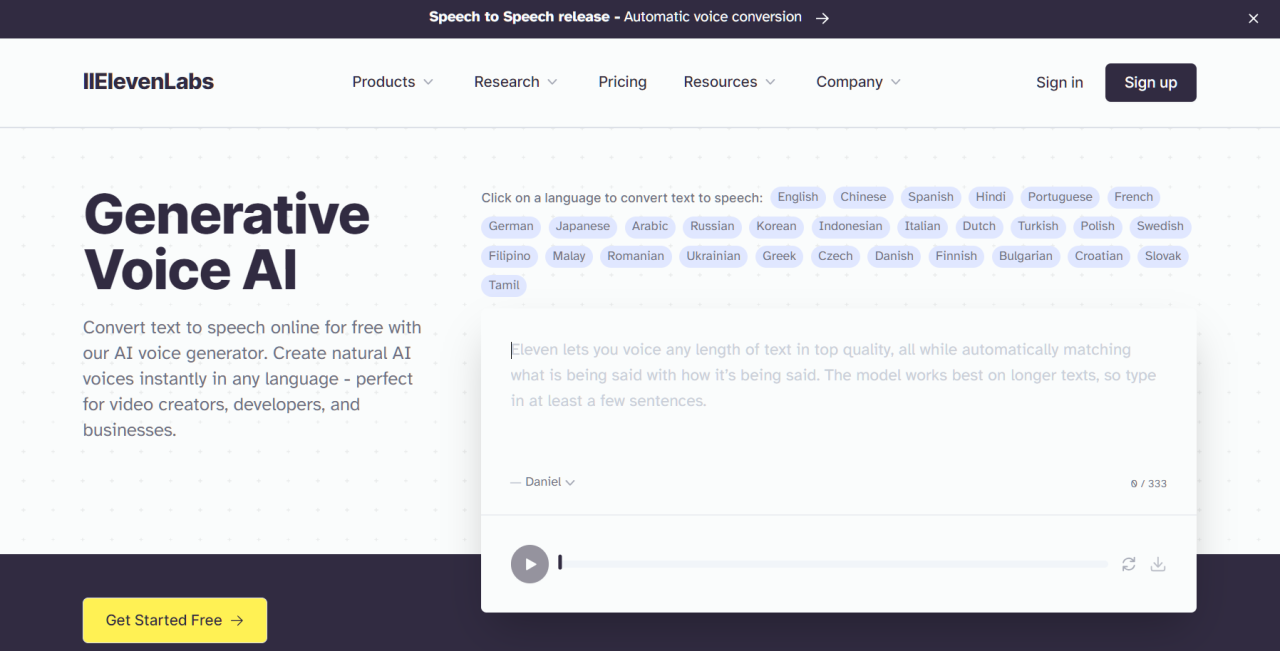 Comparing different AI voice generator software options